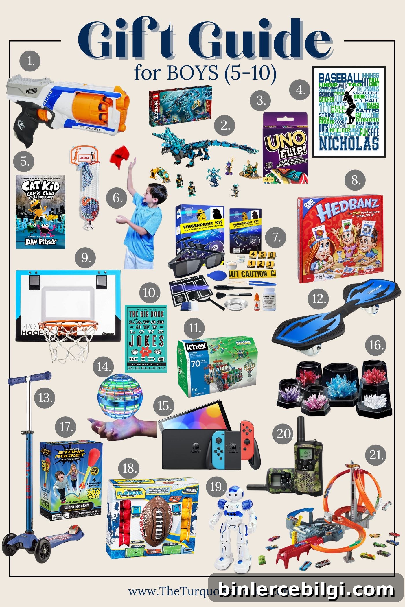 assorted kids gifts including toys and games