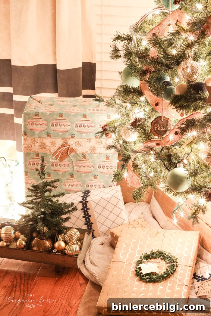 The glow from the Christmas tree sure does set the mood for cozy nights and joyful hearts.