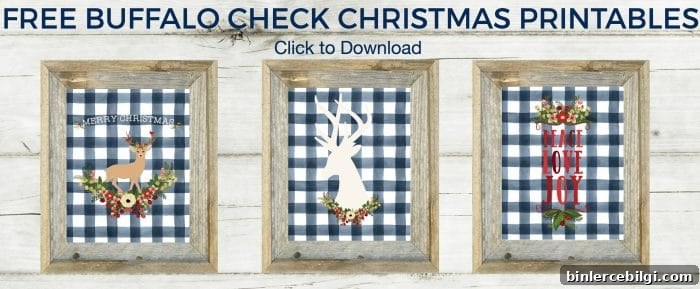 Buffalo check printable
