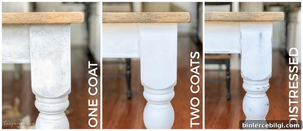 The phases of distressing Annie Sloan Chalk Paint®