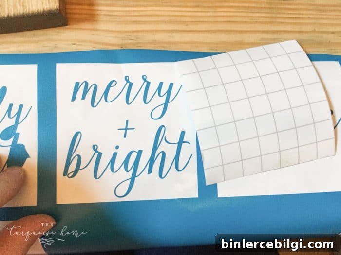Create a simple wooden sign with a cute saying and create a rustic, farmhouse Christmas look for cheap!