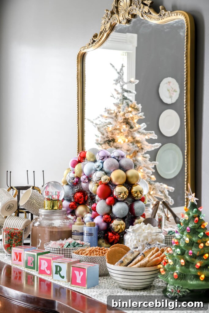 Colorful Hot Chocolate Bar