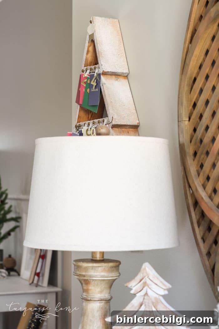 A neutral Christmas entry way - not too fussy or fancy!