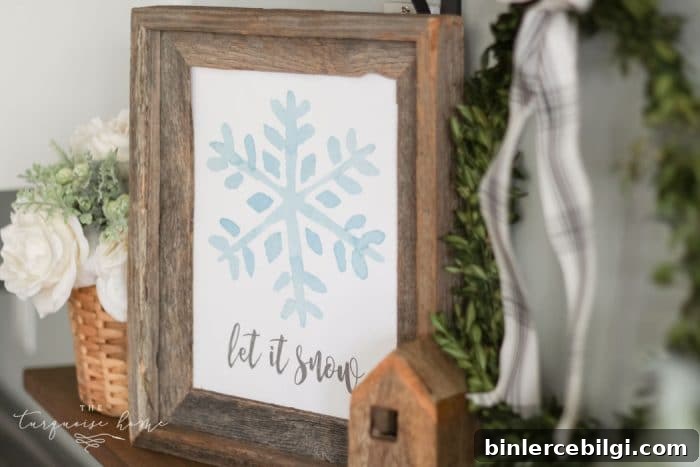 Let It Snow winter free printable!