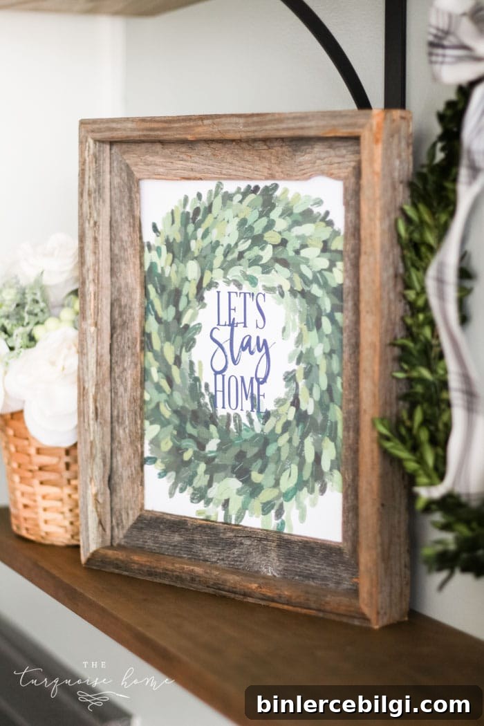 Let's Stay Home winter printable - my truest feelings about this season!
