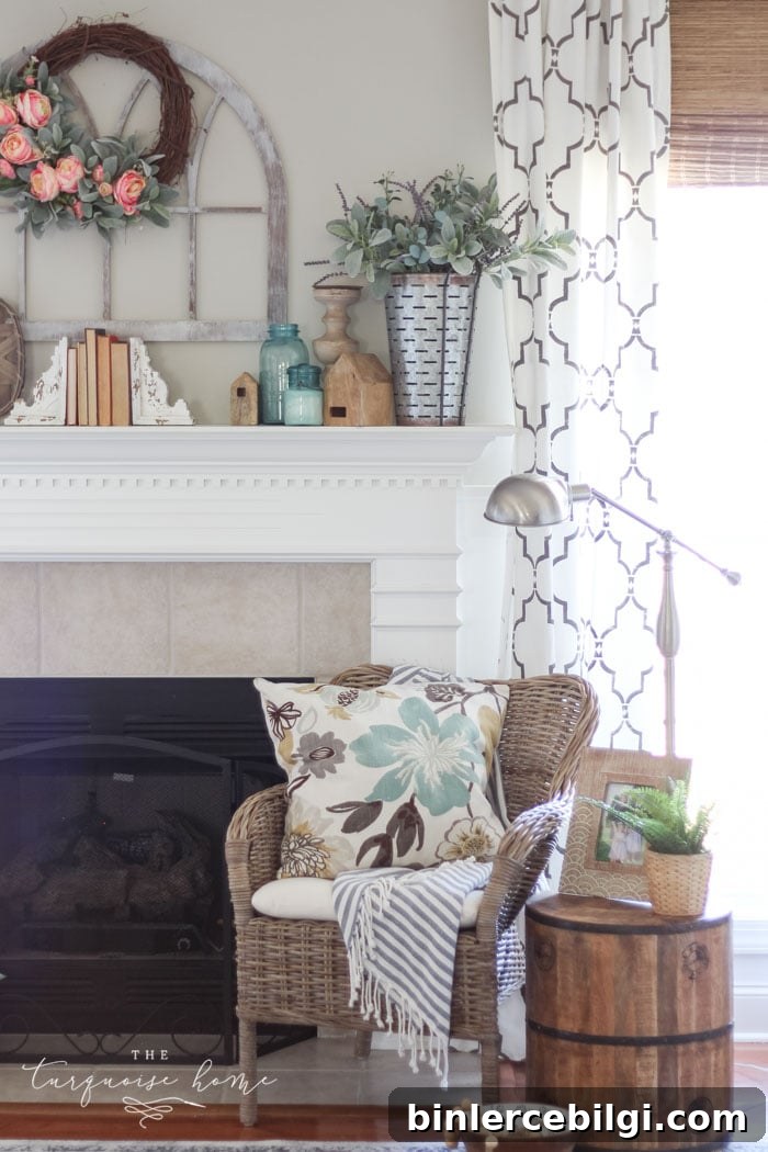 How to Decorate your Mantel for Spring 