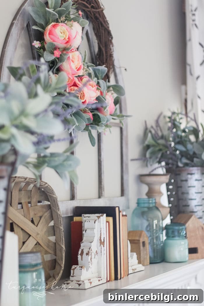 How to Decorate your Mantel for Spring 