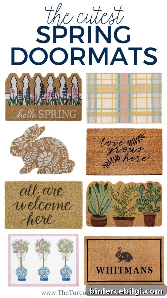 The Cutest Spring Doormats for your front door!