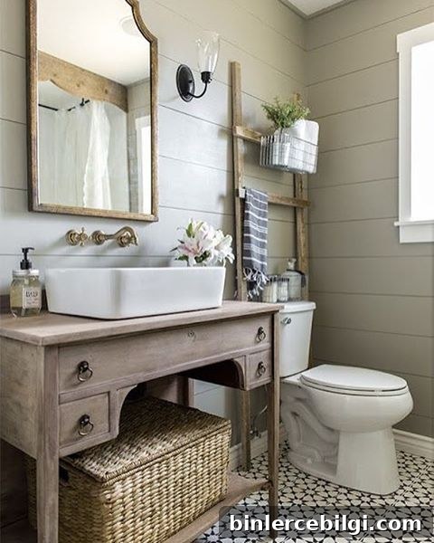 Farmhouse Bathroom Essentials: Key Design Elements 14 One Room Challenge: farmhouse bathroom