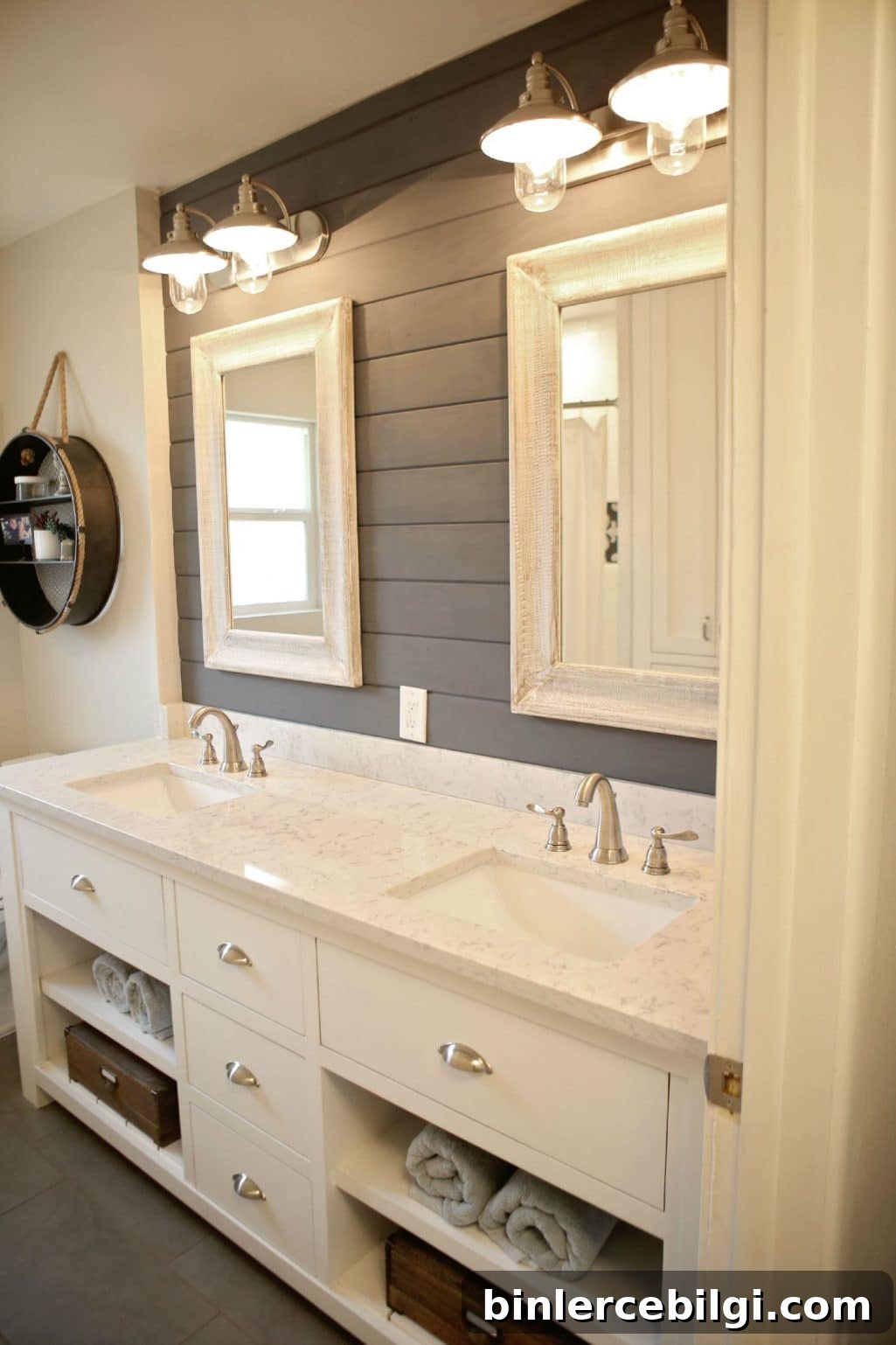 Farmhouse Bathroom Essentials: Key Design Elements 5 Farmhouse bathroom transformation