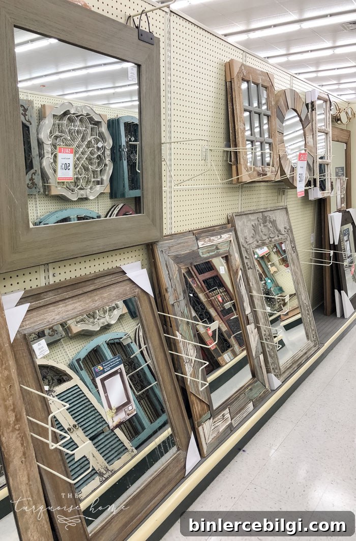 What to Buy at Hobby Lobby: Top Items to Grab 17 Huge mirrors are so inexpensive at Hobby Lobby. They are perfect for using as a custom bathroom vanity mirror!