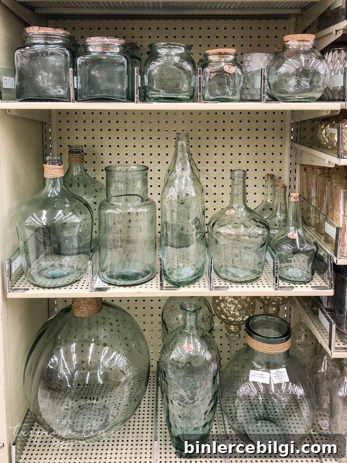 What to Buy at Hobby Lobby: Top Items to Grab 18 Blue tinted glass containers are perfect for the turquoise lovers at Hobby Lobby!