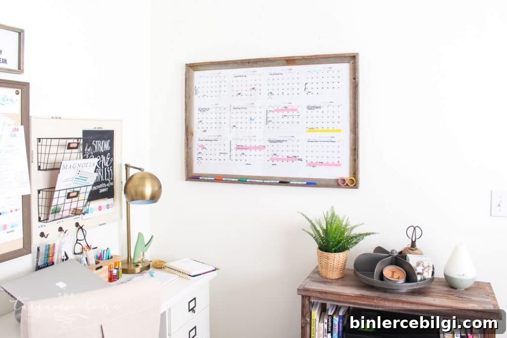 Materials for a framed dry erase calendar
