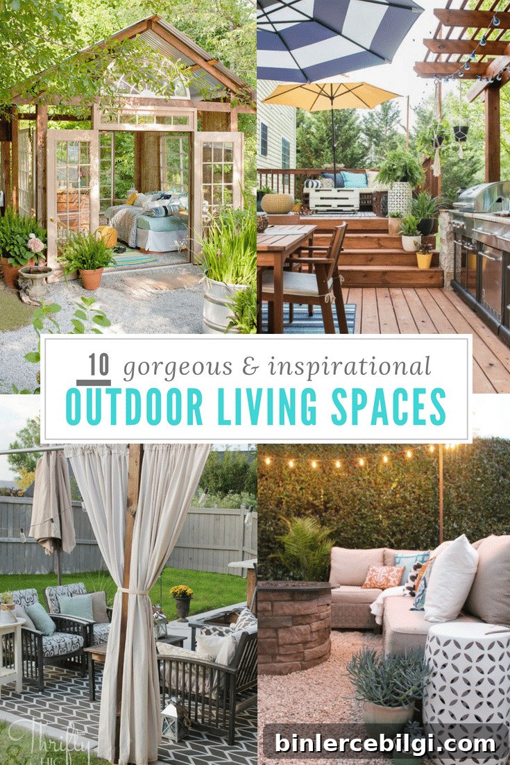 10 Outdoor Living Spaces to Inspire!!