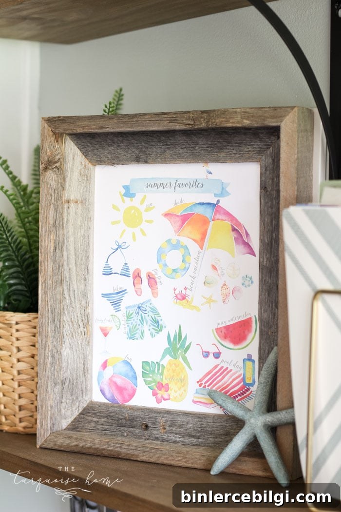 Summer Printables and Crafts: Free Downloads and Ideas 3 summer favorites free printable