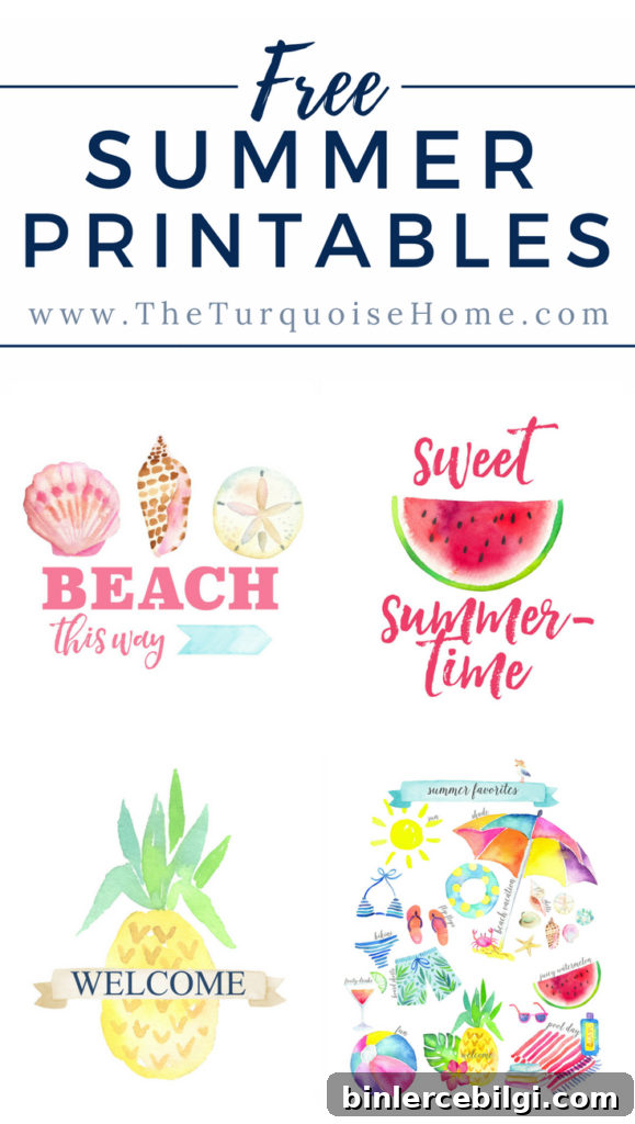 Summer Printables and Crafts: Free Downloads and Ideas 6 Free Summer Printables - preview image