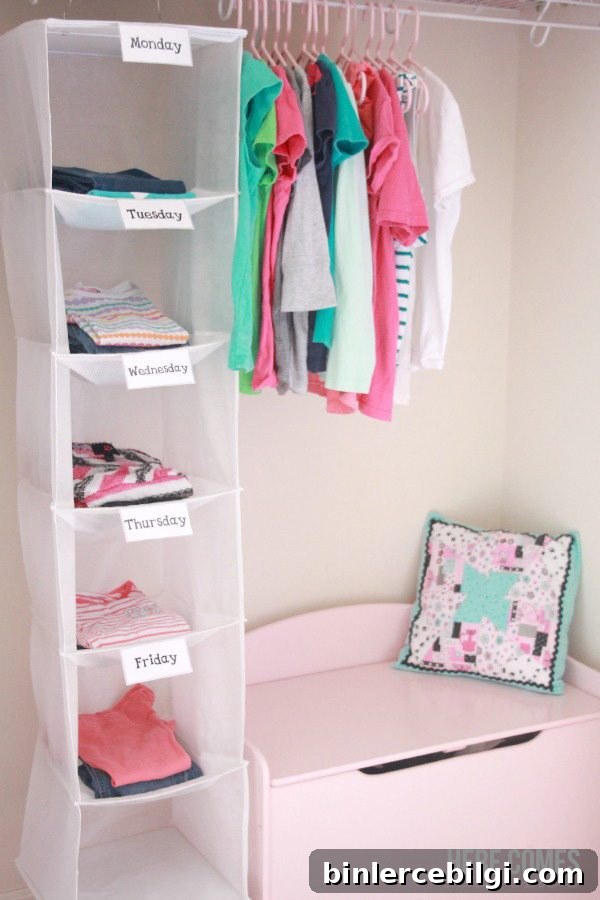 Back-to-school Clothes Organizing System