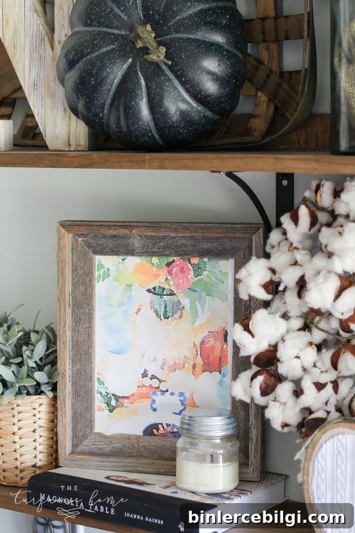 Fall Watercolor Tablescape Printable - a FREE download