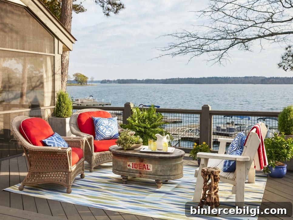 Lake House Decor Ideas for Cozy Waterfront Living 16 Gorgeous Lake House Deck