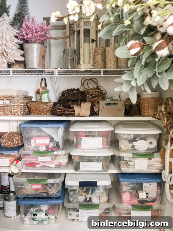 How to Store your Seasonal Decor with ease in a closet!