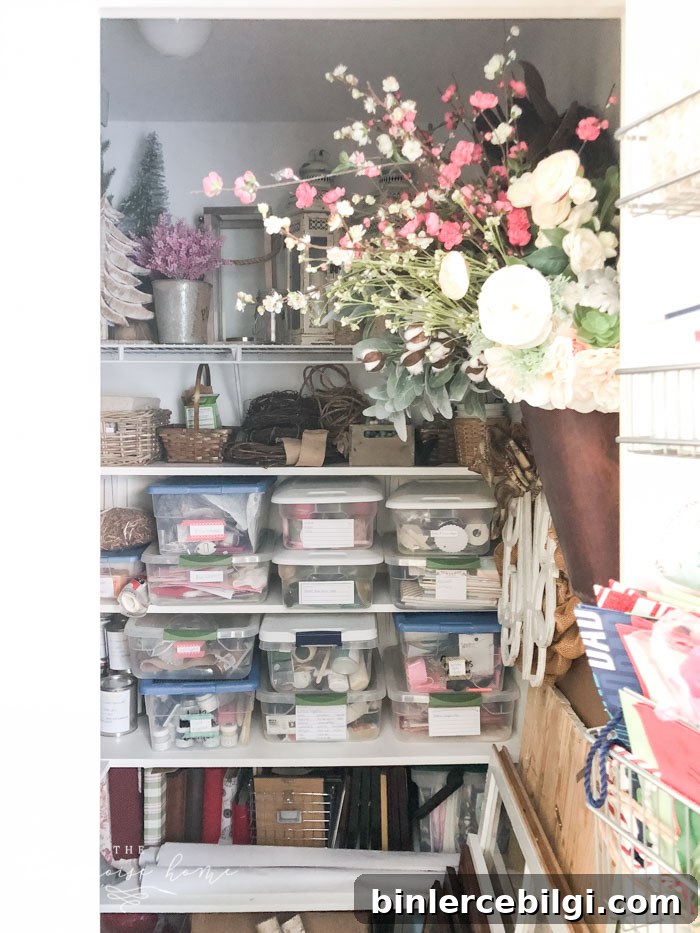 How to Store your Seasonal Decor with ease in a closet!
