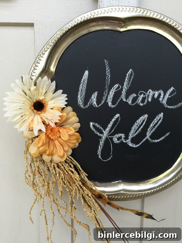 Chalkboard Fall Wreath
