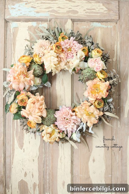 Floral Eucalyptus Wreath