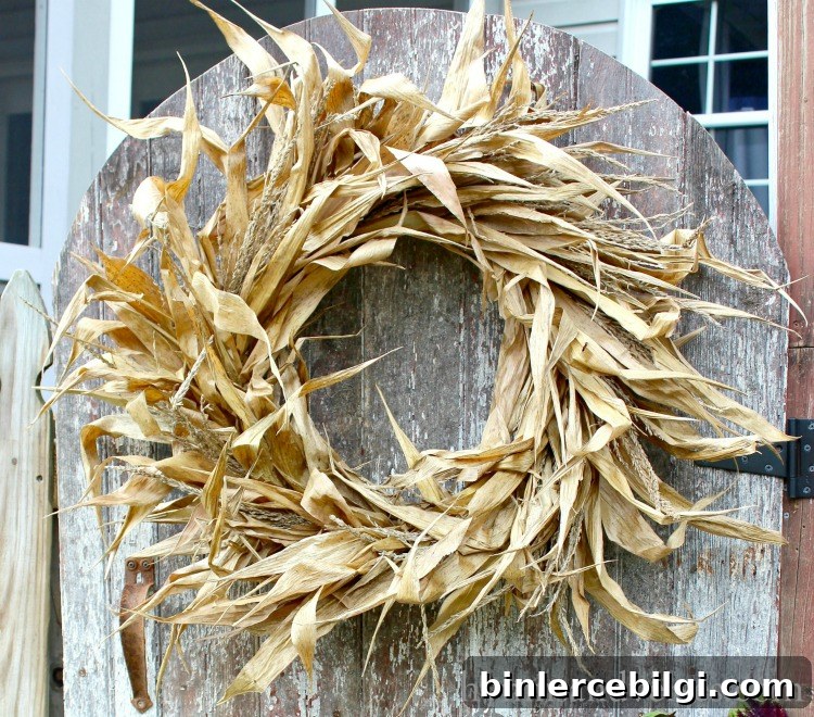 corn husk wreath