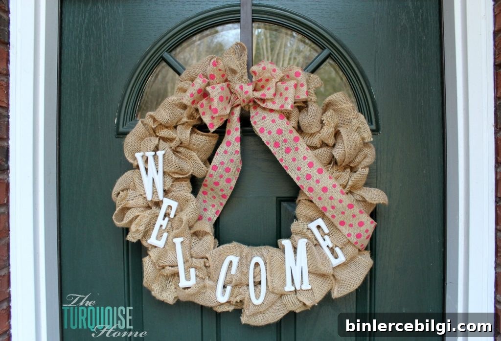 DIY Simple Burlap Wreath