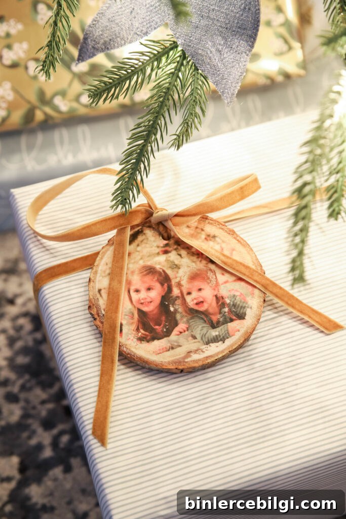 Photo Transfer Wood Ornament