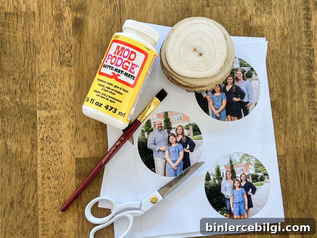 supplies for diy photo transfer to wood