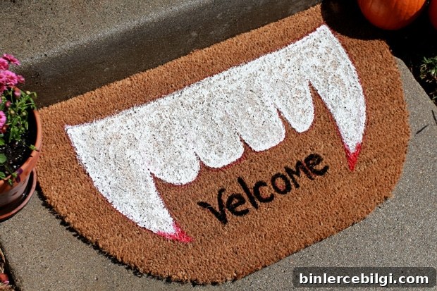 Vampire "Velcome" Fall Doormat