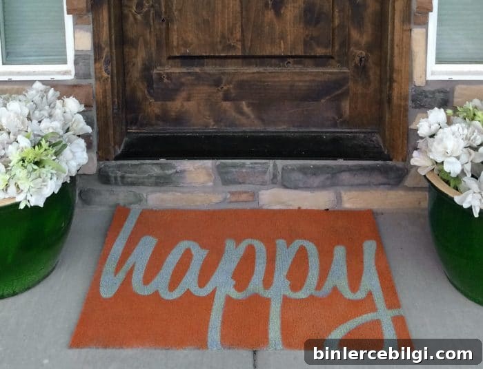 "Happy" Fall Doormat