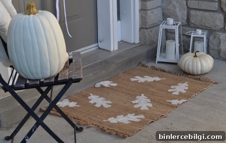 DIY Leaf Fall Doormat