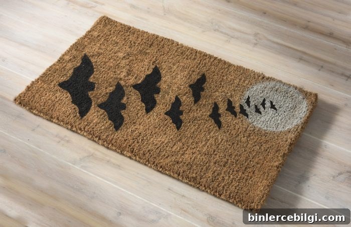 Halloween Bats Fall Doormat