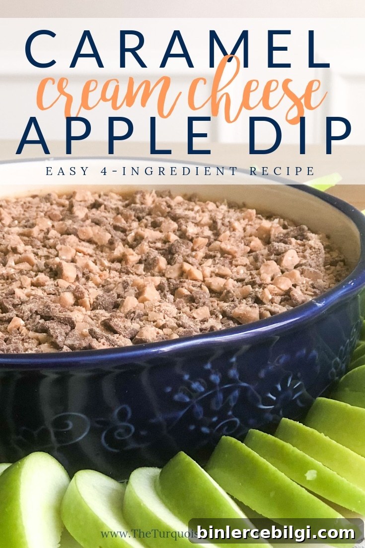 Cream Cheese Caramel Apple Dip - Easy and Delicious