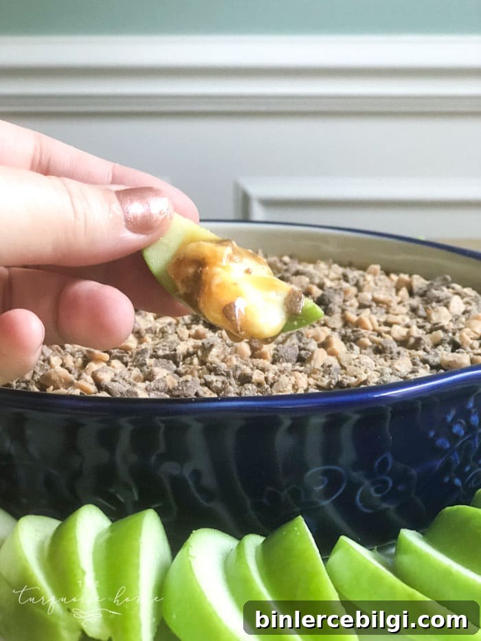 Make this easy Caramel Apple Cream Cheese Spread for your next tailgating event or special occasion.