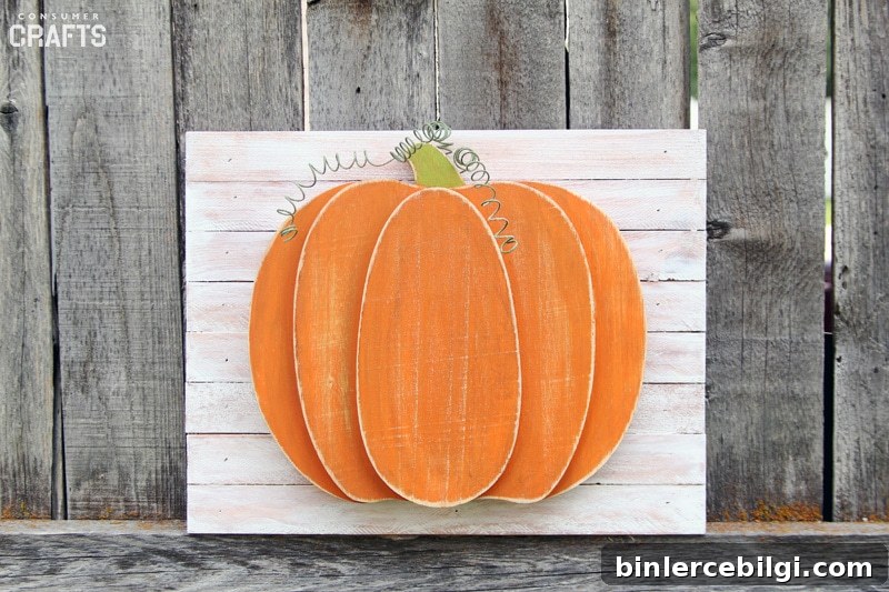 Oval Wood Plaque Pumpkin