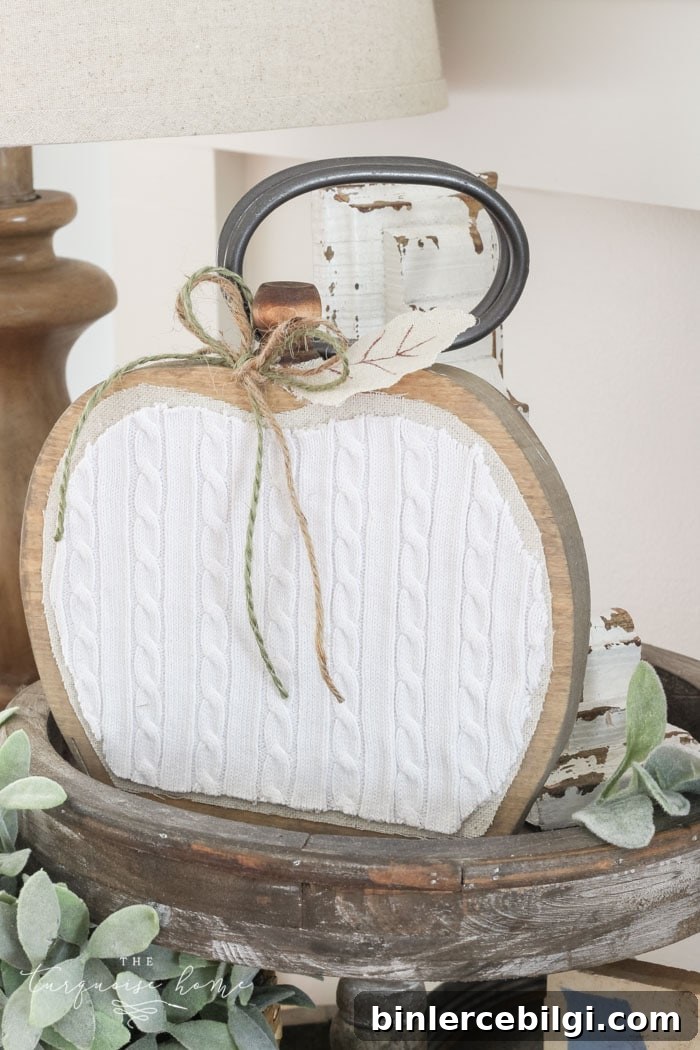 Farmhouse Wooden Pumpkin