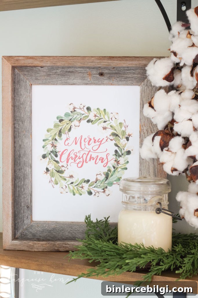 Free Christmas Wreath Printables