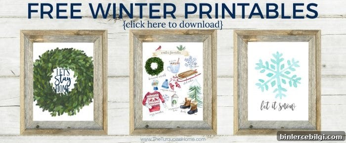 Free Winter Printables