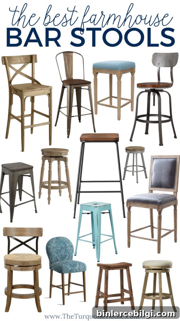 The BEST Farmhouse Bar Stools that you'll love!