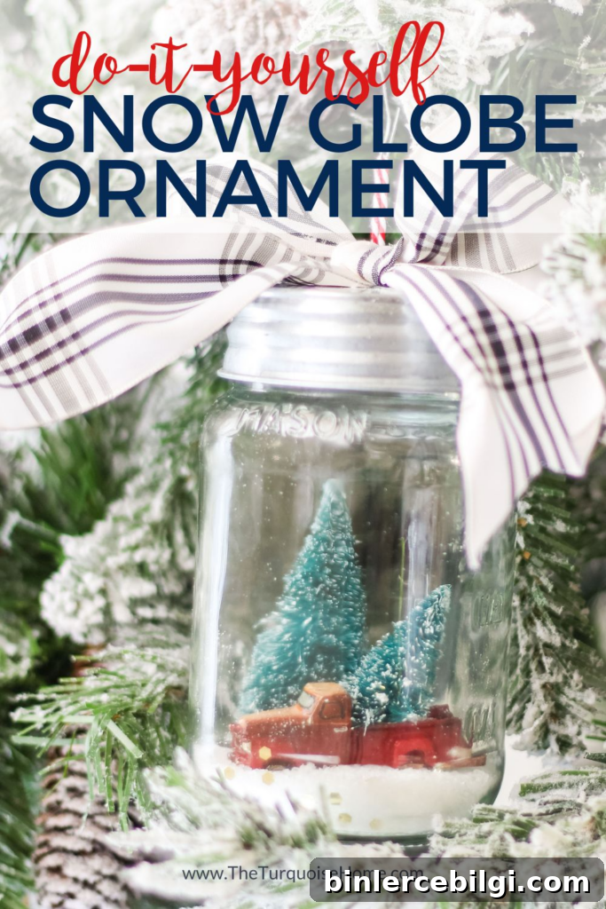 DIY Snow Globe Ornament