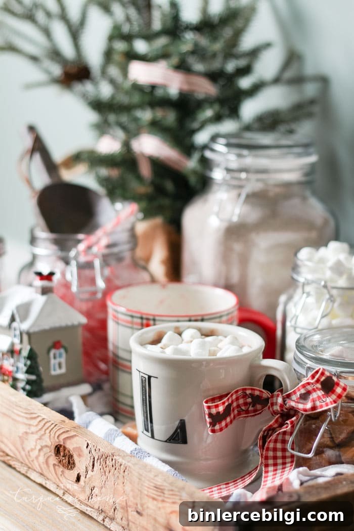 Hot Chocolate Station with Marshmallow Toppers
