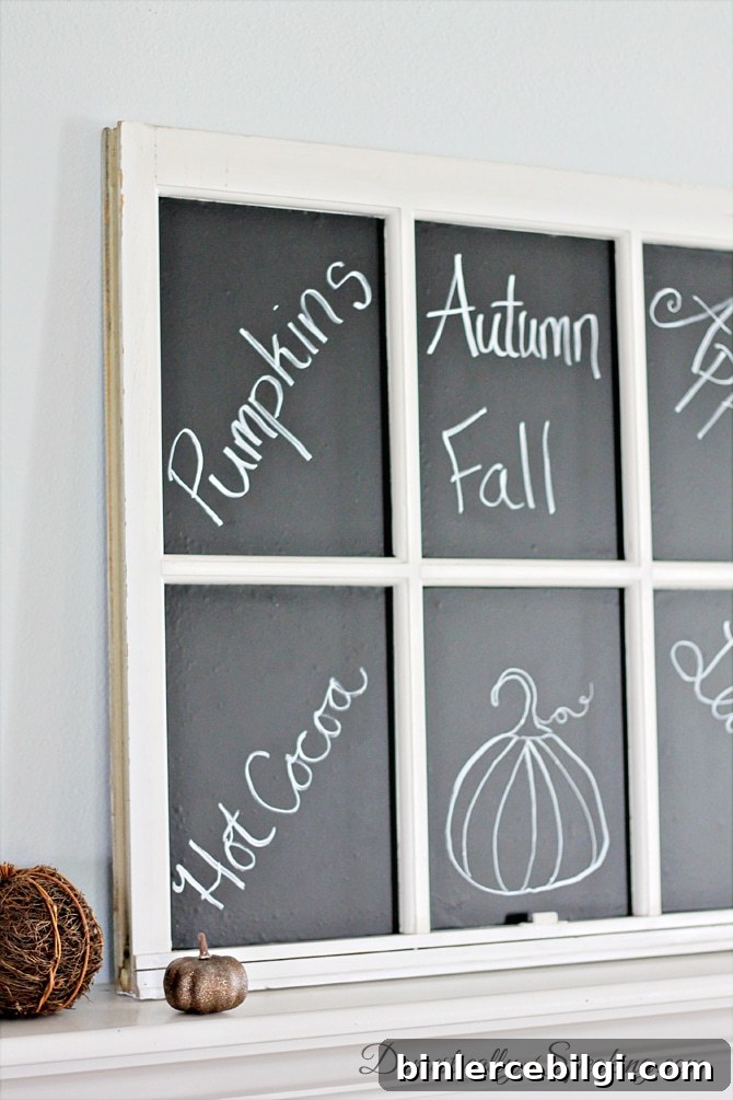 Chalkboard Window