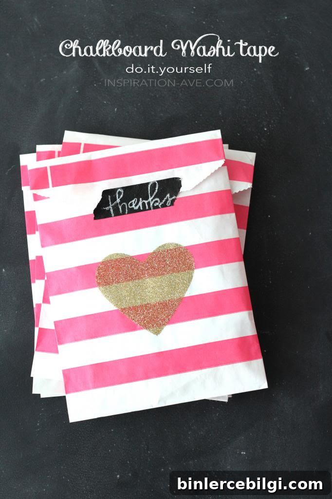 DIY Chalkboard Washi Tape