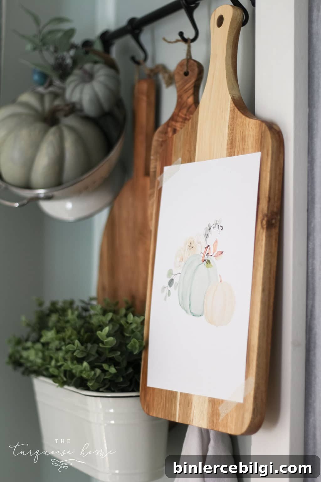 Greenery & Pumpkins Free Fall Printables