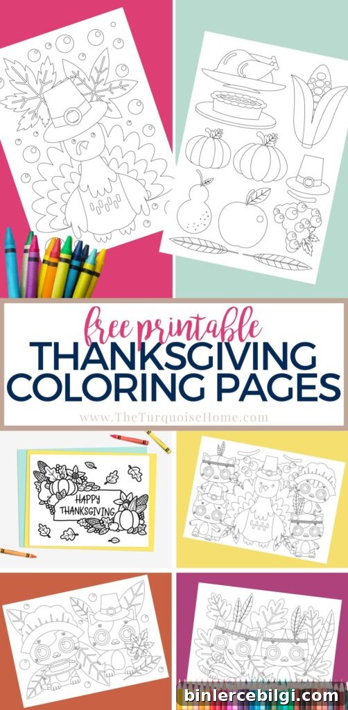 Free Printable Thanksgiving Coloring Pages to Download 6 Free Printable Thanksgiving Coloring Pages