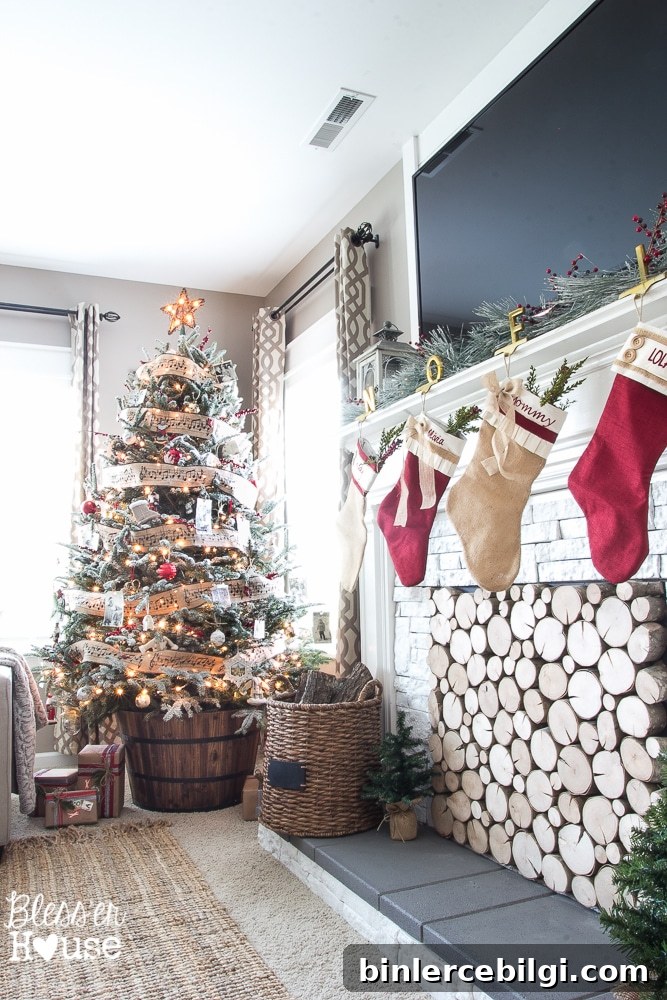 Wood Barrel Christmas Tree Stand