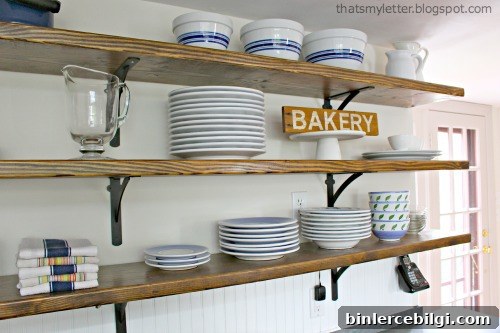 open wood shelving from Jaime Costiglio.